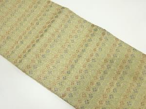 アンティーク　亀甲繋ぎに花模様織り出し袋帯（材料）